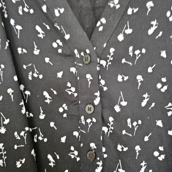 Tentree Tencel Floral Shirt Dress - Size Medium - Picture 6 of 8